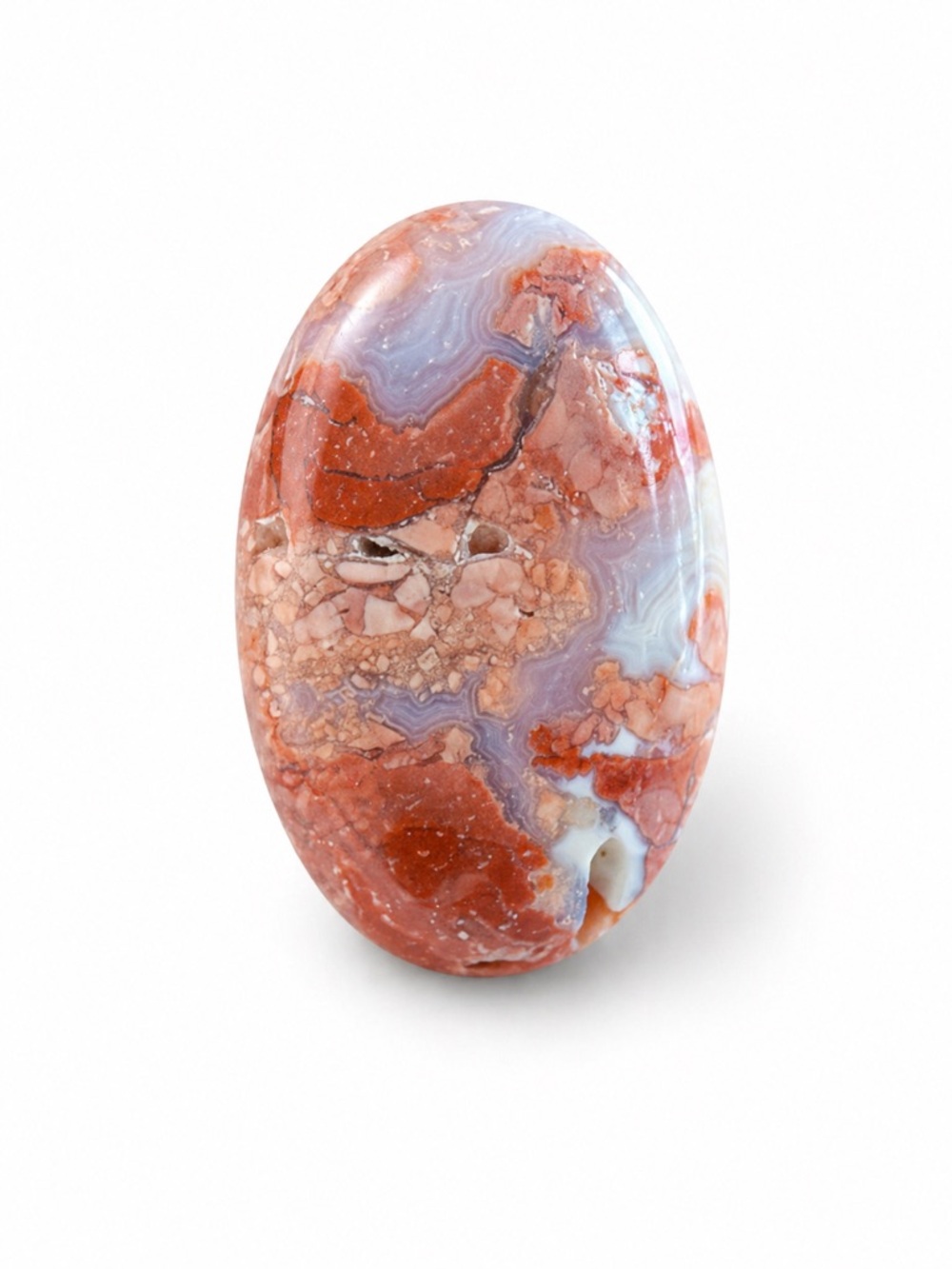 Cotton Candy Agate Palm Stone